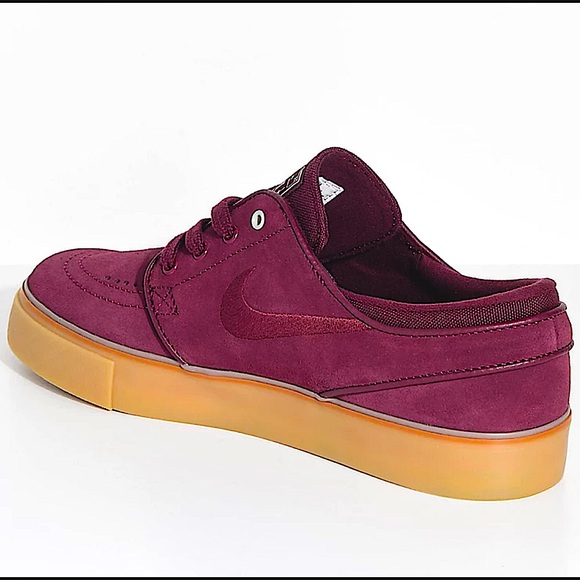 Nike Sb Janoski Night Maroon Gum Suede 